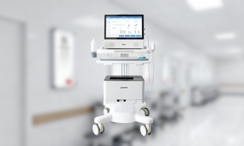 内分泌科医生使用心率变异分析仪进行检测